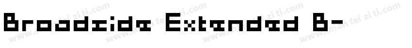 Broadside Extended B字体转换